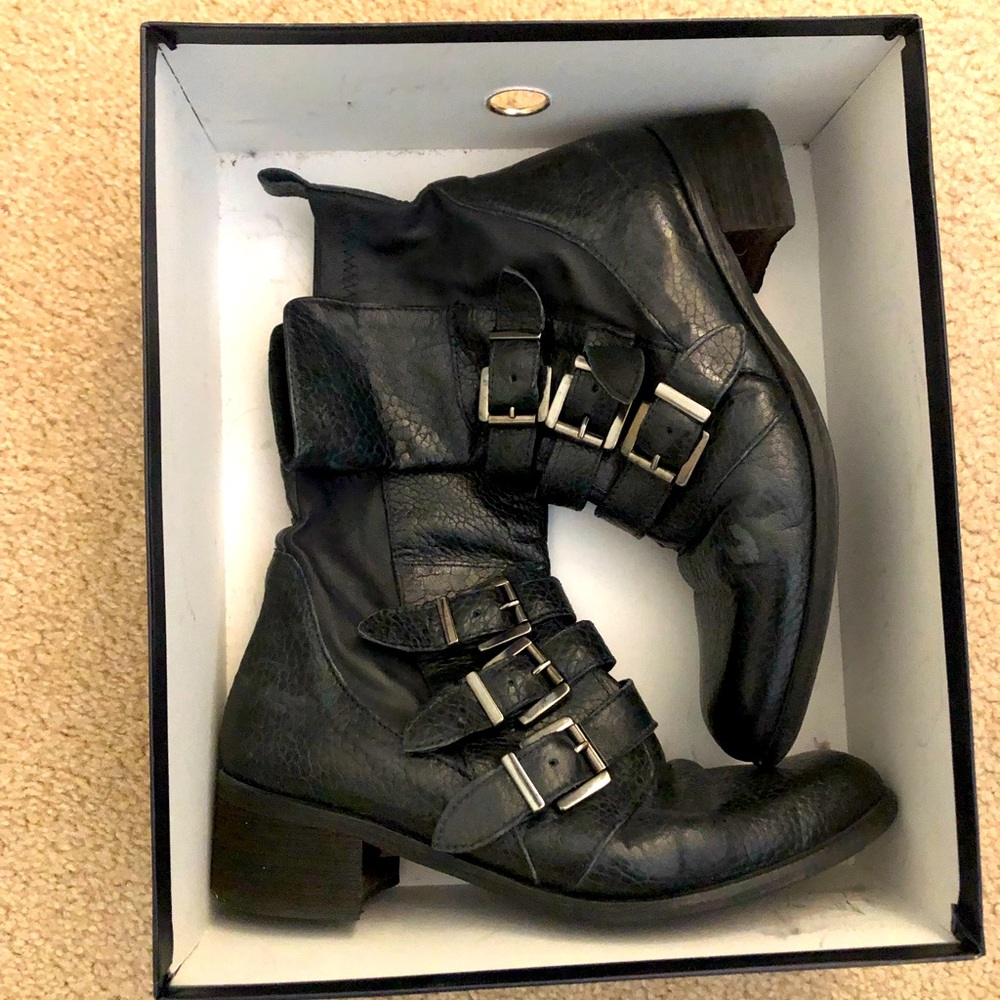 Stella Monelle 3 buckle pull on boots size 38